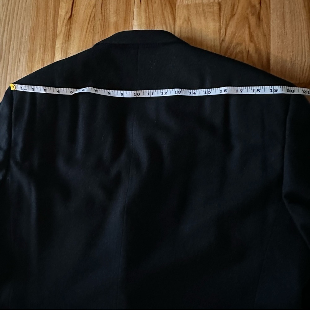 Bill Blass Blazer Men's 44L Black Single Breasted 3 Button 100% Cashmere - Picture 15 of 15